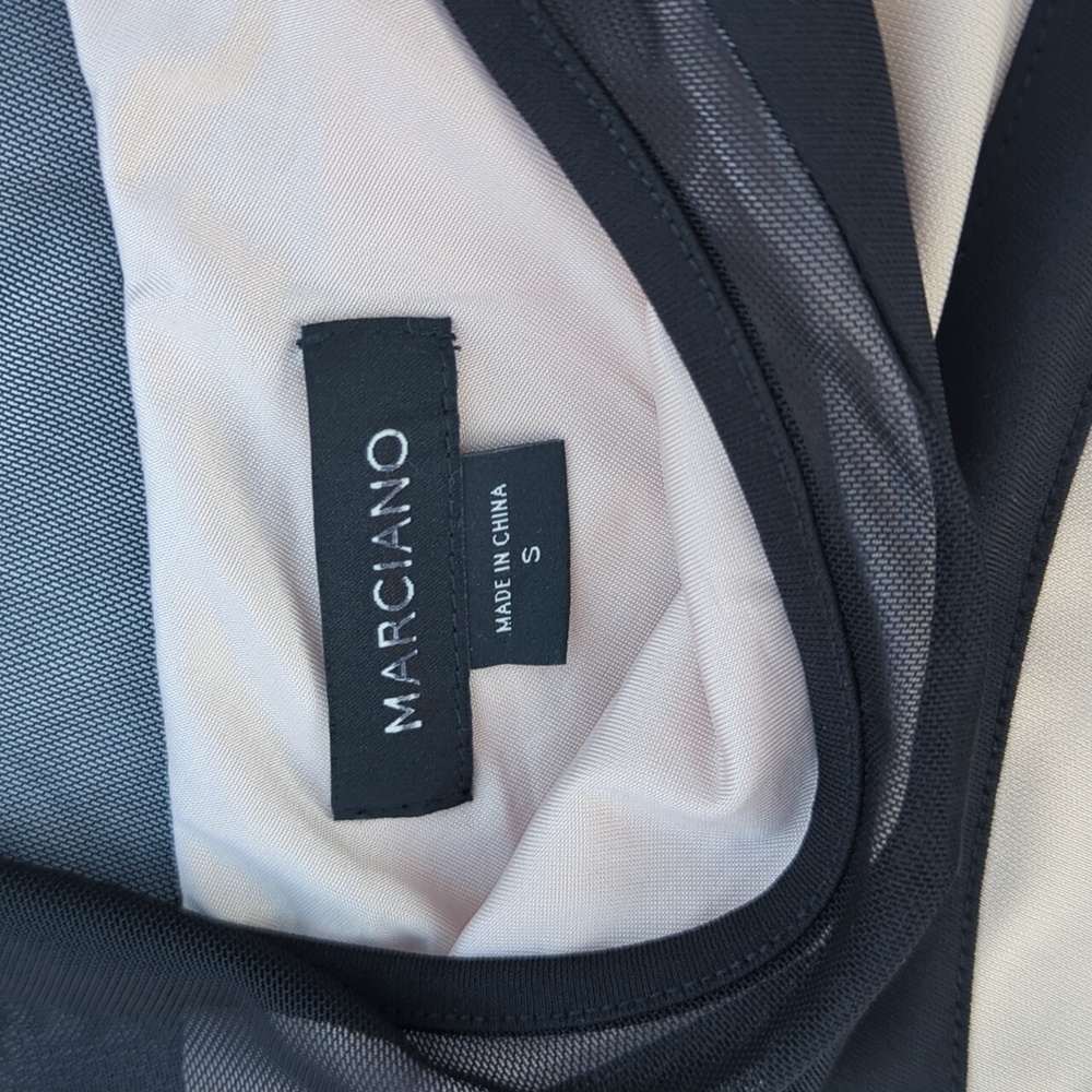 Marciano Bodycon Black and Cream Dress - Picture 8 of 10